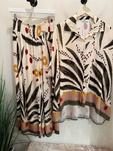 Ks 2pcs  print pant set