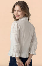 Load image into Gallery viewer, N bubble sleeve peplum top
