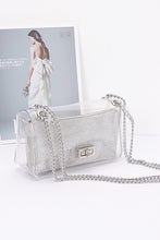 Load image into Gallery viewer, Hd rhistone mini bag with clear crossbody bag