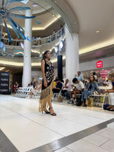 Load image into Gallery viewer, K Embroidery wrap around dress with fringe details