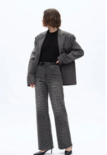 Load image into Gallery viewer, B high rise relaxed straight animal print  pants
