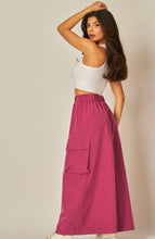 Load image into Gallery viewer, Lp woven cargo maxi skirt