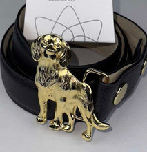 Load image into Gallery viewer, A leather pets buckle belt