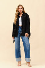 Load image into Gallery viewer, Tc faux suede fringe jacket
