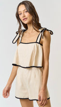 Load image into Gallery viewer, L romper with self tie strap