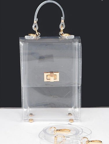 Hd Transparent top handle clutch