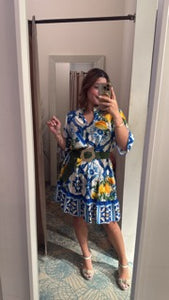 N viscose print dress