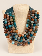 Load image into Gallery viewer, W beats layers leather necklace