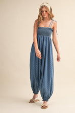 Load image into Gallery viewer, K Polka dot printed shapeless denim jumpsuit