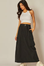 Load image into Gallery viewer, Lp woven cargo maxi skirt
