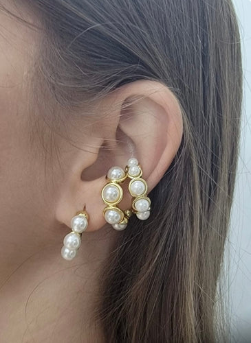 K pearl small earings