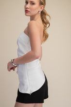 Load image into Gallery viewer, G asymetrical strapless  drape top