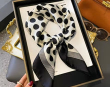 Load image into Gallery viewer, B small silk scarf