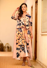 Load image into Gallery viewer, V animal print maxi dress