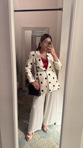 O polka dots blazer