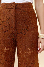 Load image into Gallery viewer, Tc lace trousers brown