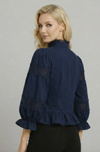 Load image into Gallery viewer, N bubble sleeve peplum top