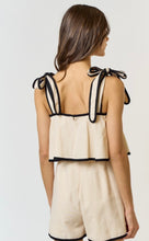 Load image into Gallery viewer, L romper with self tie strap