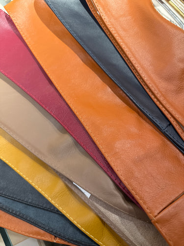 Lc wrap around leather belts