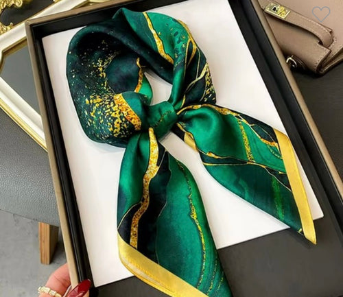 B small silk scarf