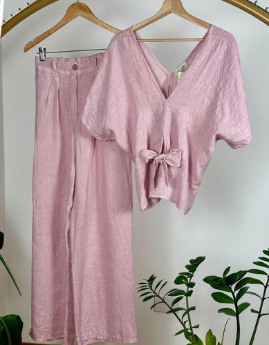 Lc linen set pink