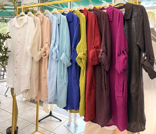 Lc shirt linen dress