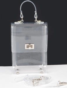 Hd Transparent top handle clutch