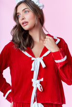 Load image into Gallery viewer, S red velvet pjs