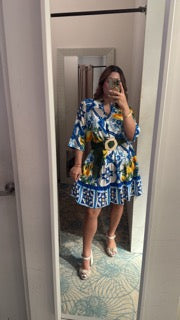 N viscose print dress