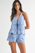 Load image into Gallery viewer, M halter neck top and shorts set