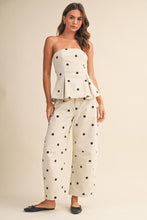 Load image into Gallery viewer, K Polka dots peplum 2pcs pants set