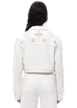 Load image into Gallery viewer, B cropped denim white jacket