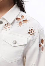 Load image into Gallery viewer, B cropped denim white jacket
