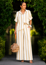 Load image into Gallery viewer, N 2pcs stripe pant set with belt