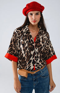 Q shirt animal print