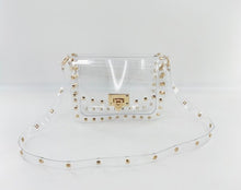 Load image into Gallery viewer, P studs clear crossbody bags