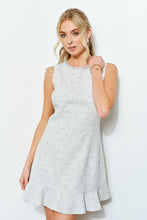 Load image into Gallery viewer, I twill seafoam dress with sparkle accent dress