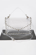 Load image into Gallery viewer, H clear bag with round studs