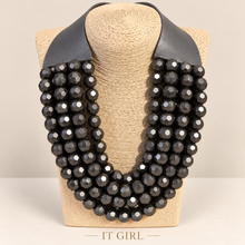 Load image into Gallery viewer, W beats layers leather necklace
