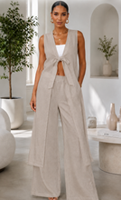 Load image into Gallery viewer, N 2 pcs linen pants  set