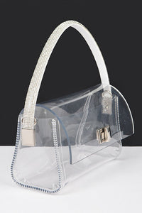 Hd transparent rhinestone top handle