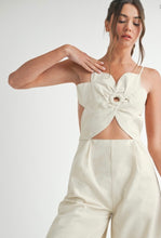 Load image into Gallery viewer, Eb flower  linen jumpsuit