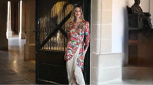 Load image into Gallery viewer, K floral wrap  around with long fringe dress