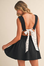Load image into Gallery viewer, K Mini dress with dot print bow