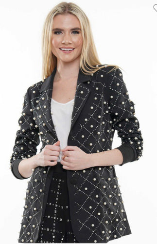 W Beaded blazer
