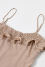 Load image into Gallery viewer, R  Ecru ruffles  cascade  maxi dress