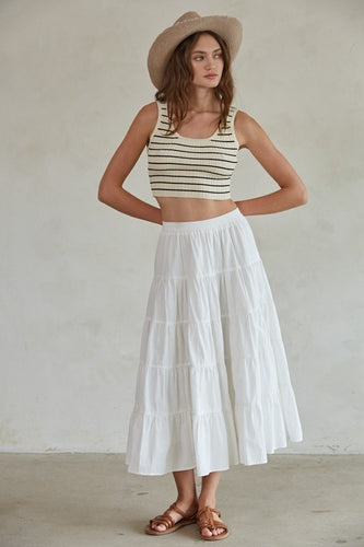 Bt cotton midi skirt