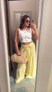 N linen palazzo pants