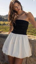 Load image into Gallery viewer, M strapples  bubble mini dress