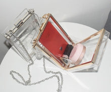 Load image into Gallery viewer, P acrylic box with clear chain